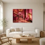 Premium Wall Art Yatay Html Edition – NM3-PNK-FH-H-002 styled in a refined neutral interior