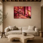 Premium Wall Art Yatay Html Edition – NM3-PNK-FH-H-002 presented in a sophisticated home setting