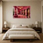 Premium Wall Art Yatay Html Edition – NM3-PNK-FH-H-003 showcased in an elegant minimalist interior