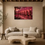 Premium Wall Art Yatay Html Edition – NM3-PNK-FH-H-005 presented in a sophisticated home setting