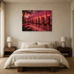 Premium Wall Art Yatay Html Edition – NM3-PNK-FH-H-005 showcased in an elegant minimalist interior
