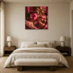 Premium Wall Art Kare Html Edition – NM3-PNK-FH-S-002 showcased in an elegant minimalist interior