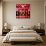 Premium Wall Art Kare Html Edition – NM3-PNK-FH-S-003 showcased in an elegant minimalist interior