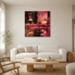 Premium Wall Art Kare Html Edition – NM3-PNK-FH-S-004 styled in a refined neutral interior