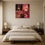 Premium Wall Art Kare Html Edition – NM3-PNK-FH-S-004 showcased in an elegant minimalist interior