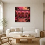 Premium Wall Art Kare Html Edition – NM3-PNK-FH-S-005 styled in a refined neutral interior