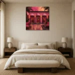 Premium Wall Art Kare Html Edition – NM3-PNK-FH-S-005 showcased in an elegant minimalist interior