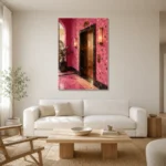 Premium Wall Art Dikey Html Edition – NM3-PNK-FH-V-003 styled in a refined neutral interior