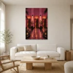 Premium Wall Art Dikey Html Edition – NM3-PNK-FH-V-005 styled in a refined neutral interior