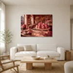 Premium Wall Art Yatay Html Edition – NM3-PNK-PP-H-001 styled in a refined neutral interior