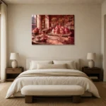 Premium Wall Art Yatay Html Edition – NM3-PNK-PP-H-001 showcased in an elegant minimalist interior