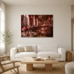 Premium Wall Art Yatay Html Edition – NM3-PNK-PP-H-002 styled in a refined neutral interior