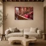 Premium Wall Art Yatay Html Edition – NM3-PNK-PP-H-003 presented in a sophisticated home setting