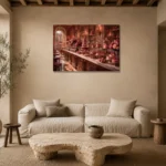 Premium Wall Art Yatay Html Edition – NM3-PNK-PP-H-004 presented in a sophisticated home setting