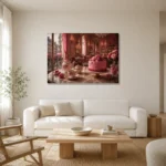 Premium Wall Art Yatay Html Edition – NM3-PNK-PP-H-005 styled in a refined neutral interior