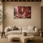 Premium Wall Art Yatay Html Edition – NM3-PNK-PP-H-005 presented in a sophisticated home setting