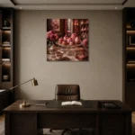 Premium Wall Art Kare Html Edition – NM3-PNK-PP-S-001 displayed in a contemporary gallery-inspired room