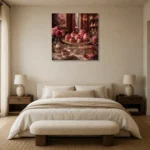 Premium Wall Art Kare Html Edition – NM3-PNK-PP-S-001 showcased in an elegant minimalist interior