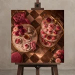 Premium Wall Art Kare Html Edition – NM3-PNK-PP-S-002 displayed on a studio easel