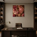 Premium Wall Art Kare Html Edition – NM3-PNK-PP-S-002 displayed in a contemporary gallery-inspired room