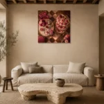 Premium Wall Art Kare Html Edition – NM3-PNK-PP-S-002 presented in a sophisticated home setting