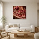 Premium Wall Art Kare Html Edition – NM3-PNK-PP-S-004 styled in a refined neutral interior