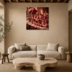 Premium Wall Art Kare Html Edition – NM3-PNK-PP-S-004 presented in a sophisticated home setting
