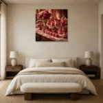 Premium Wall Art Kare Html Edition – NM3-PNK-PP-S-004 showcased in an elegant minimalist interior