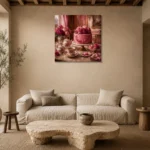 Premium Wall Art Kare Html Edition – NM3-PNK-PP-S-005 presented in a sophisticated home setting