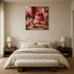 Premium Wall Art Kare Html Edition – NM3-PNK-PP-S-005 showcased in an elegant minimalist interior