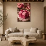 Premium Wall Art Dikey Html Edition – NM3-PNK-PP-V-003 presented in a sophisticated home setting