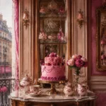 Patisserie Ascent Porcelain Tea Service Pink Dining Room Wall Art