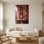 Premium Wall Art Dikey Html Edition – NM3-PNK-PP-V-005 styled in a refined neutral interior