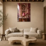 Premium Wall Art Dikey Html Edition – NM3-PNK-PP-V-005 presented in a sophisticated home setting