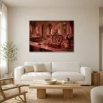 Premium Wall Art Yatay Html Edition – NM3-PNK-PR-H-002 styled in a refined neutral interior