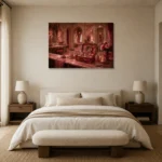 Premium Wall Art Yatay Html Edition – NM3-PNK-PR-H-002 showcased in an elegant minimalist interior