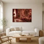 Premium Wall Art Yatay Html Edition – NM3-PNK-PR-H-004 styled in a refined neutral interior