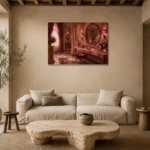 Premium Wall Art Yatay Html Edition – NM3-PNK-PR-H-004 presented in a sophisticated home setting