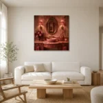 Premium Wall Art Kare Html Edition – NM3-PNK-PR-S-001 styled in a refined neutral interior