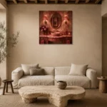 Premium Wall Art Kare Html Edition – NM3-PNK-PR-S-001 presented in a sophisticated home setting