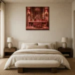 Premium Wall Art Kare Html Edition – NM3-PNK-PR-S-003 showcased in an elegant minimalist interior