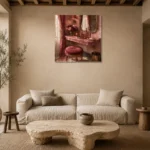 Premium Wall Art Kare Html Edition – NM3-PNK-PR-S-004 presented in a sophisticated home setting