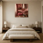Premium Wall Art Kare Html Edition – NM3-PNK-PR-S-004 showcased in an elegant minimalist interior