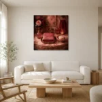 Premium Wall Art Kare Html Edition – NM3-PNK-PR-S-005 styled in a refined neutral interior