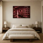 Premium Wall Art Yatay Html Edition – NM3-PNK-RG-H-002 showcased in an elegant minimalist interior