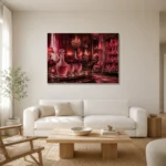 Premium Wall Art Yatay Html Edition – NM3-PNK-RG-H-003 styled in a refined neutral interior
