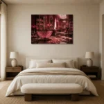 Premium Wall Art Yatay Html Edition – NM3-PNK-RG-H-004 showcased in an elegant minimalist interior