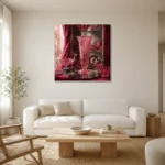 Premium Wall Art Kare Html Edition – NM3-PNK-RG-S-001 styled in a refined neutral interior