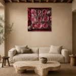Premium Wall Art Kare Html Edition – NM3-PNK-RG-S-002 presented in a sophisticated home setting