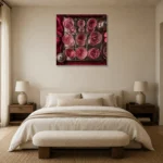 Premium Wall Art Kare Html Edition – NM3-PNK-RG-S-002 showcased in an elegant minimalist interior